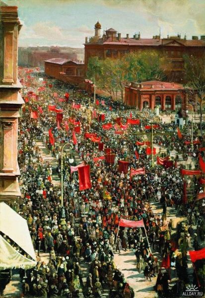 1st May demonstration - view 1