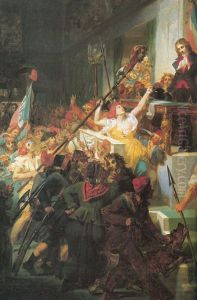 Francois Antoine de Boissy d'Anglassaluting Jean Feraud's head during the Prairial uprising by Felix Auvray