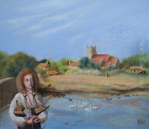 Robert Hooke on the Isle of Wight by Rita Greer