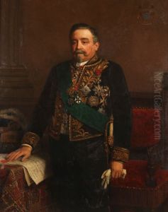 Portrait of governor baron Edward Osy de Zegwaart