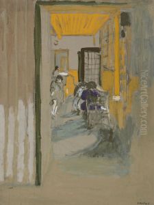 La Salle d'etude aux Pavillons by Jean-Edouard Vuillard