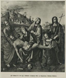 Pieta. by Raffaello Botticini