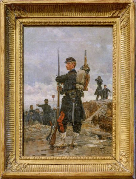 Etude d'uniforme, un sapeur du genie. - view 1