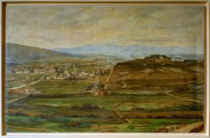 Le siege de Belfort en 1870 vu depuis la colline des Perches.