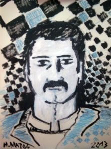 Self-portrait by Henrique Jose Teixeira Matos