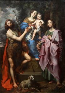 Virgin and Child between saints John the Baptist and John the Evangelist by Theodoor van Loon