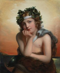 Bacchus as a child by Julie Hugo