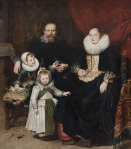 Self-portrait with family by Cornelis De Vos