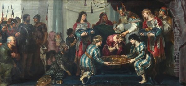 The anointing of Solomon - view 1