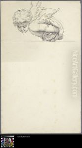 Cupid in half-figure