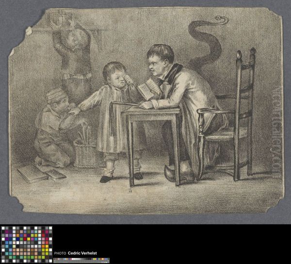 Teacher with children - view 1