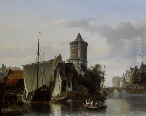 Continental harbour scene - view 1