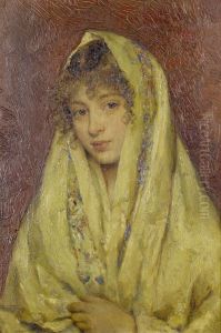 Girl in a yellow shawl
