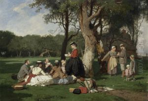 A picnic by Eugene Le Poittevin