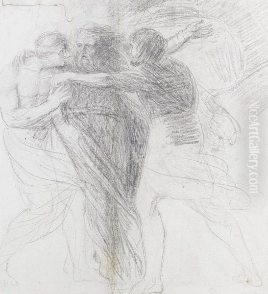 King Lear, Edgar and the fool - view 1