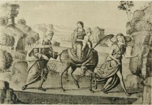 Flight into Egypt by Benvenuto Tisi