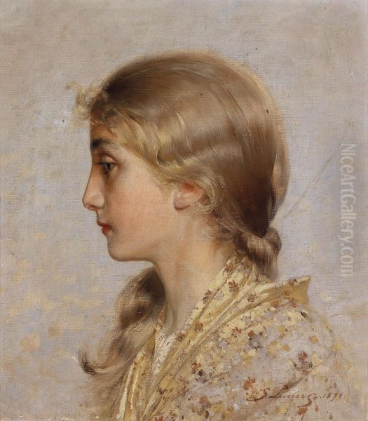 Girl in profile - view 1