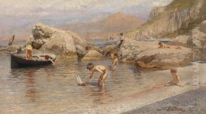 Badende Knaben auf Capri