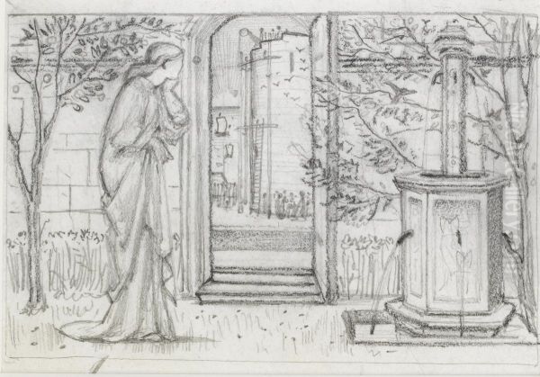Study for Danae and the Brazen Tower - view 1