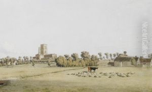 Thame from the meadow by William Turner