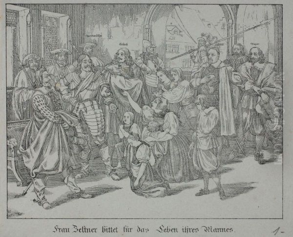 Frau Zeltner bittet fur das Leben ihres Mannes. - view 1