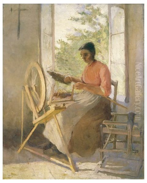 Girl spinning - view 1