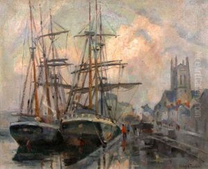 Le port de Fecamp by Robert Antoine Pinchon