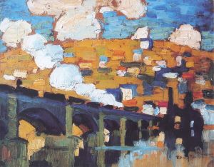 Le Pont aux Anglais, Rouen by Robert Antoine Pinchon