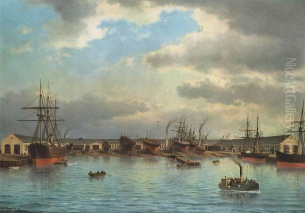 The Burmeister & Wain shipyard at Refshaleoen, Copenhagen. - view 1