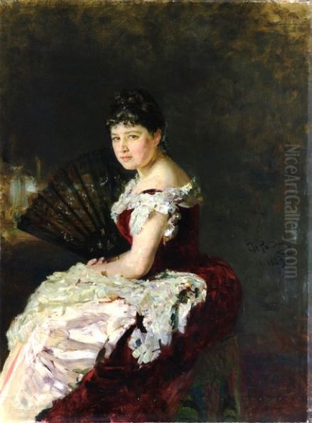 <<Portret pevicy Marii Nikolaevny Klimentovoj>> - view 1