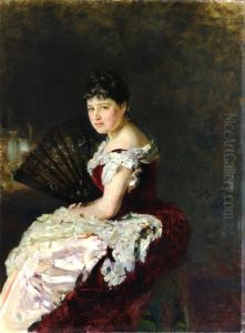 <<Portret pevicy Marii Nikolaevny Klimentovoj>> by Repin Iliya