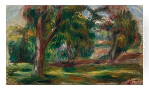 Meadow and trees by Pierre Auguste Renoir