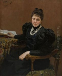 <<Portret M.K. Tenisevoj>> by Repin Iliya