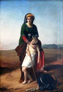 Hagar and Ismael in the Desert by Francois-Joseph Navez