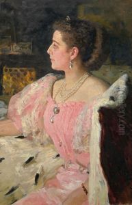 Portrait of Countess Natalia Petrowna Golovina by Repin Iliya