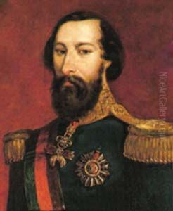Portrait of Ferdinand II of Portugal (1816-1885) by Manuel Maria Bordalo Pinheiro