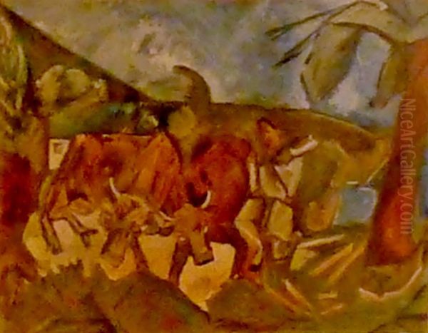 Vaches dans un paysage - view 1
