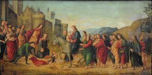Entrata di Cristo in Gerusalemme by Raffaello Botticini