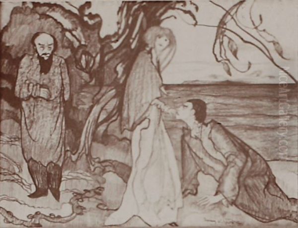 Composition with three figures - view 1
