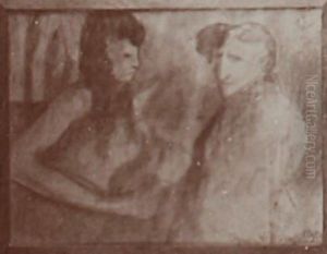 Composition with two figures by Stanislaw Ignacy Witkiewicz (Witkacy)