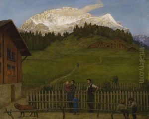 Evening in Switzerland II by Hans Thoma