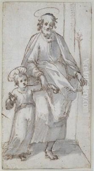 St. Joseph And The Infant Christ - view 1