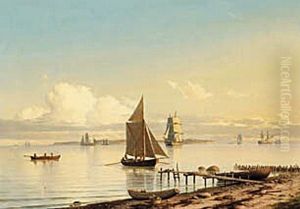 Marine ud for Humlebaek med udsyn mod Hven.