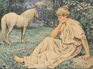 Contemplation by Hans Thoma