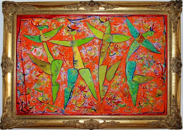 Four dancing women - view 1