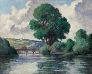 LA PASSERELLE D'HERVILLE by Maximilien Luce