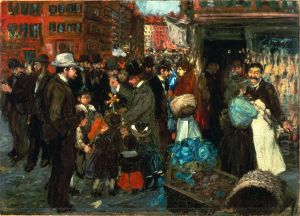 Street Scene (Hester Street) by George Luks