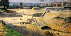 Issy-les-Moulineaux, chantier pour la construction du metro Issy-les-Moulineaux, chantier pour la construction du metro