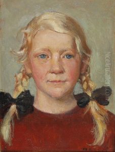 Portraet af fisker Fedders datter.