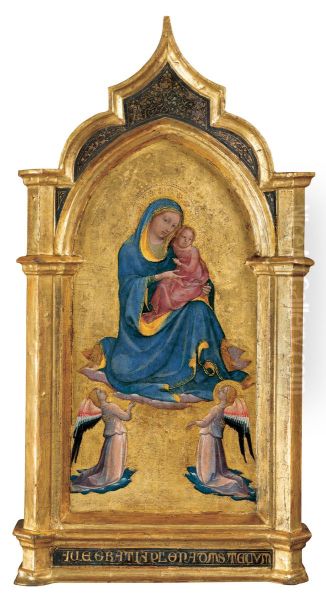 The Madonna of Humility with two Angels - view 1